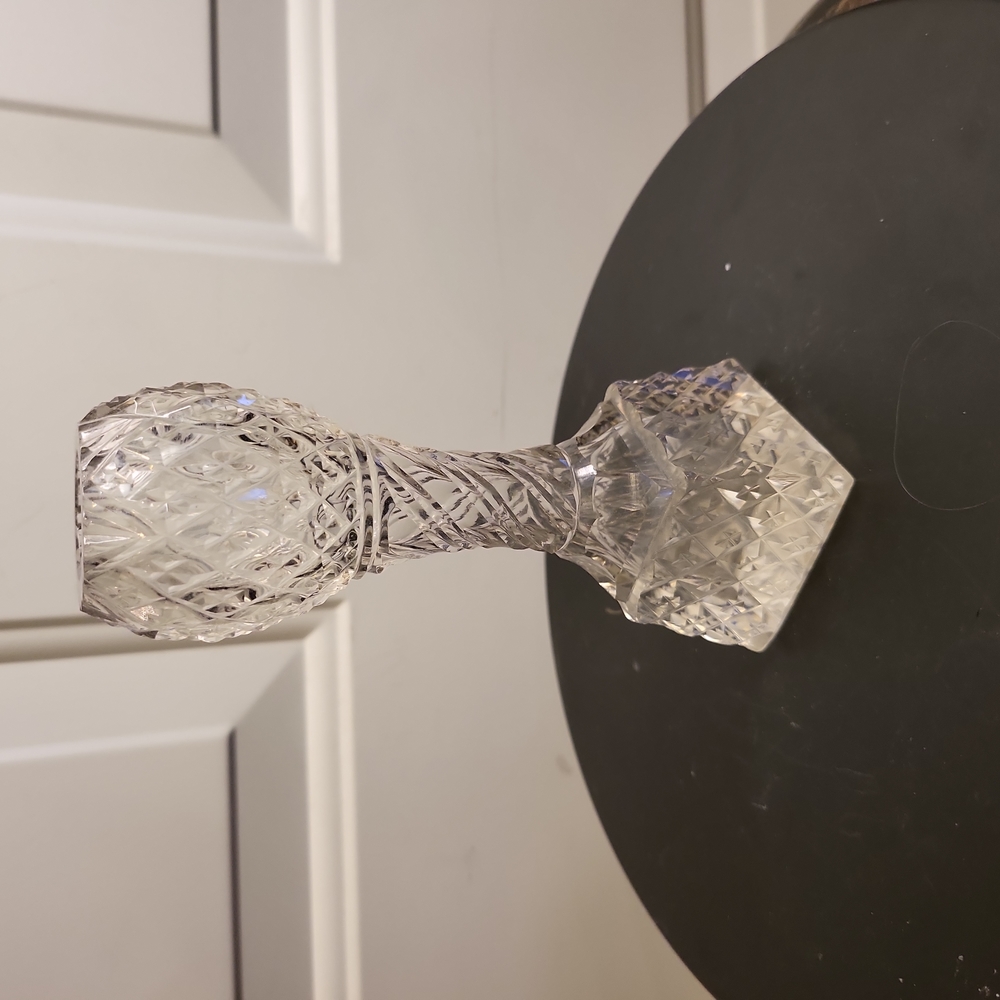 Antique Cut Crystal Bud Vase 6" - Picture 2 of 10